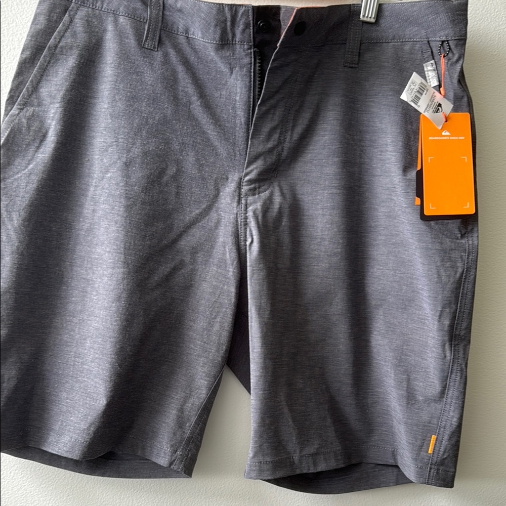 Gray Flat Front Shorts for Effortless Style